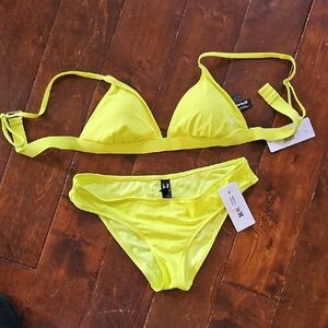 Bright Yellow Bikini Set